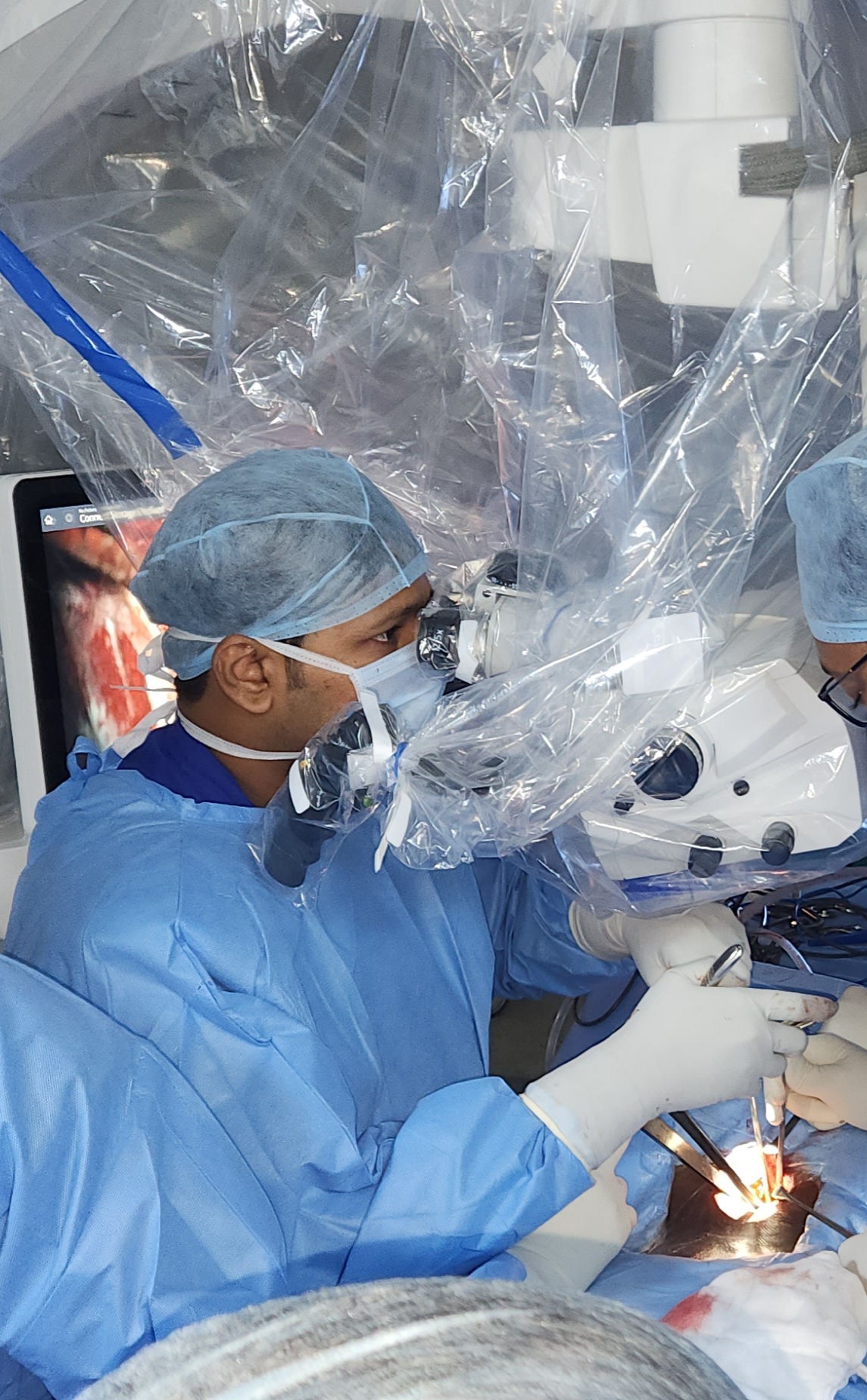 Microscopic spine surgery at Kumudha Hospital