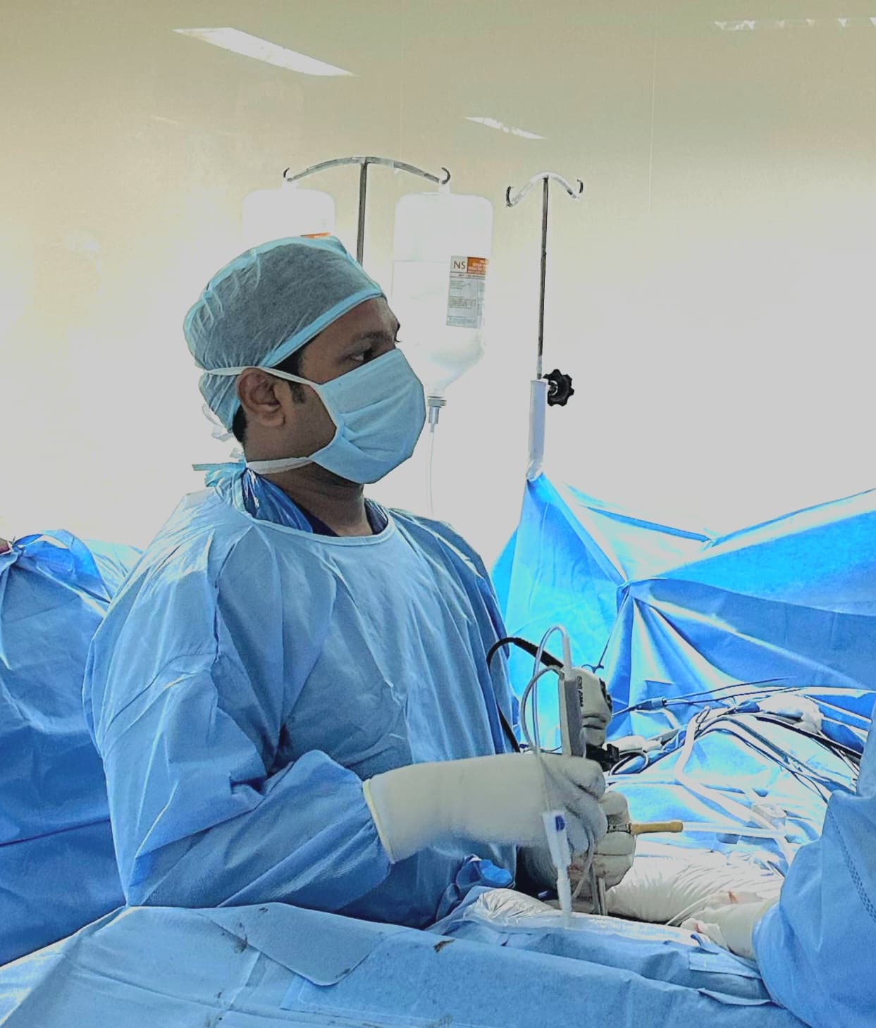 Modern operating theatre at Kumudha Hospital